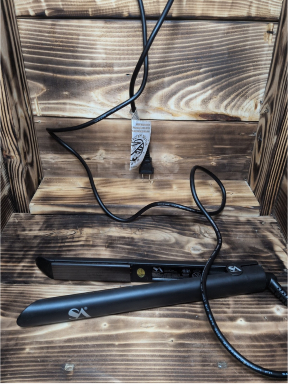 Straight Ahead Bionic Pro Ceramic Flat Iron Hair Straightener Black 1" Styler